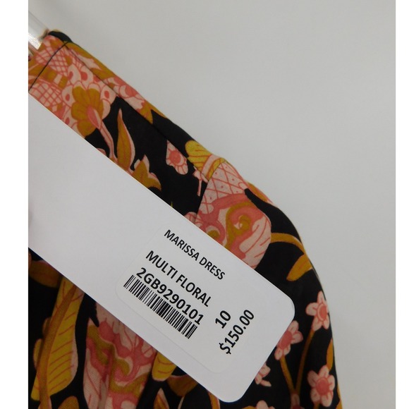 NWT Soft Surroundings Marissa Dress Size 10 Multi Floral Maxi Short Sleeve‎ - Picture 6 of 6
